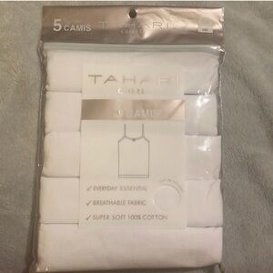Tahari White Girls' Camisole 5-Pack